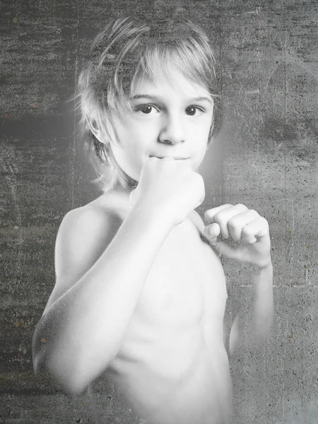 Concrete boy — Stock Photo, Image