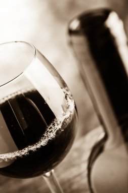 kırmızı şarap şişesi