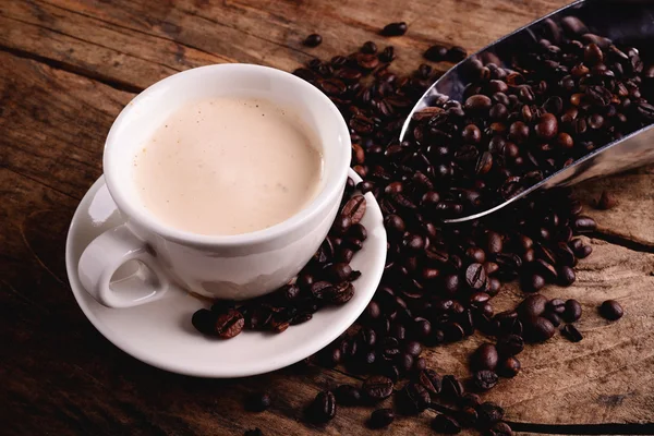 Italian cappuccino - coffee and milk — Stock Photo, Image