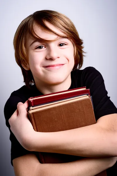 Little school boy — Stock Photo, Image