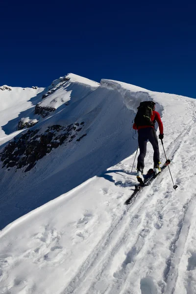 Winterbergsteigen — Stockfoto