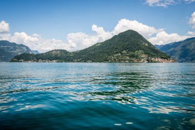Mount Isola Adası, Iseo Gölü, brescia, Lombardiya, İtalya