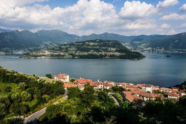 Mount Isola Adası, Iseo Gölü, brescia, Lombardiya, İtalya