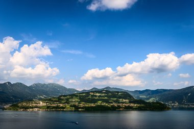 Mount Isola Adası, Iseo Gölü, brescia, Lombardiya, İtalya