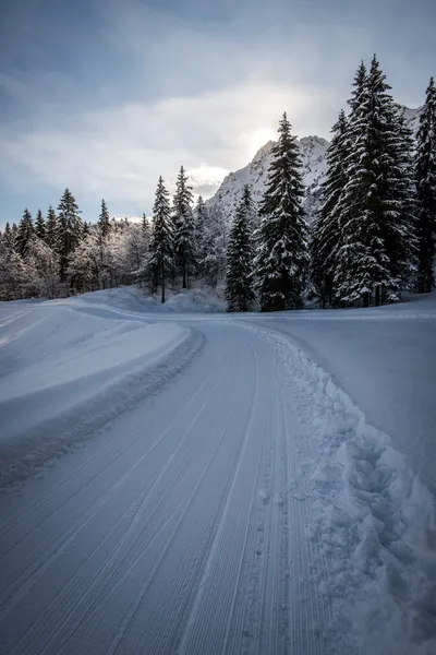 Paesaggio montano invernale — Foto Stock