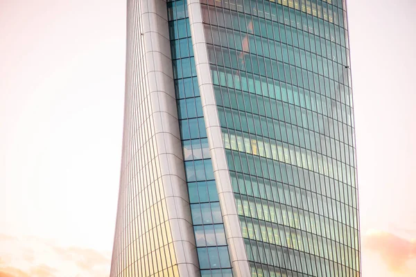 Detalhe Moderno Fachada Edifício Conceito Indústria Construção Moderna — Fotografia de Stock