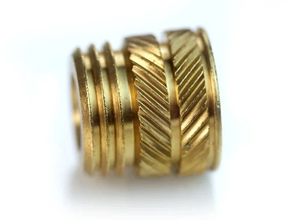 Brass threaded insert — Stock Photo, Image