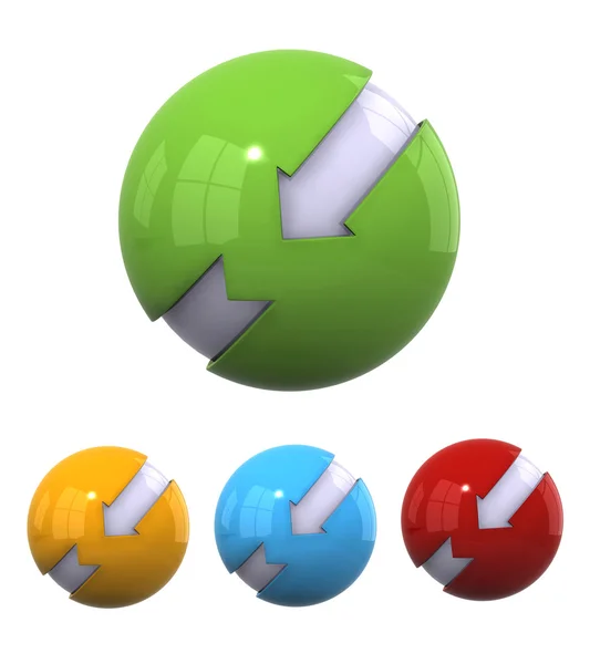 3D gömb alakú minták — Stock Fotó