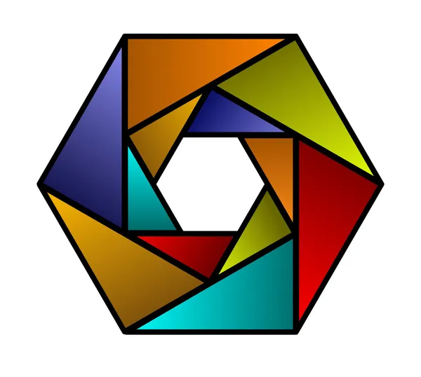 Hexagon design element — Stock Photo, Image