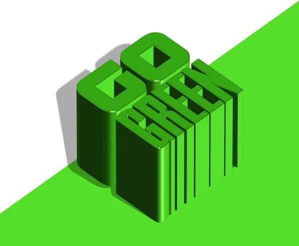 Vai icona verde — Foto Stock