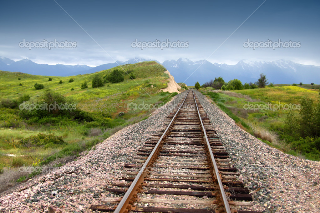 Train track ⬇ Stock Photo, Image by © snehitdesign #24261411