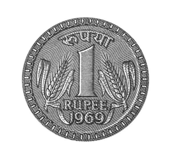 Een rupee uit notitie 1969 — Stockfoto