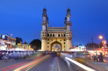 Historic Charminar, Old City of Hyderabad, Telangana, India clipart