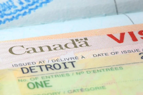 Canada visa — Stock Photo, Image