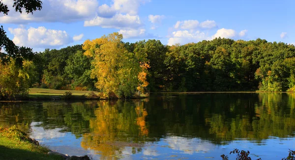 Panoramautsikt över Höstlandskap — Stockfoto