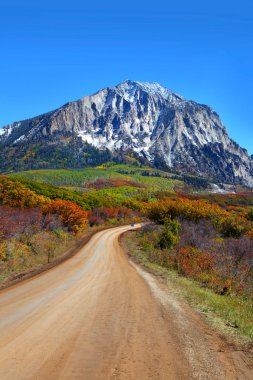 Scenic back road 12 in Colorado clipart