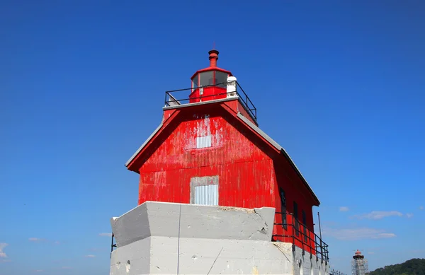 Grand haven michigan světlo domu — Stock fotografie