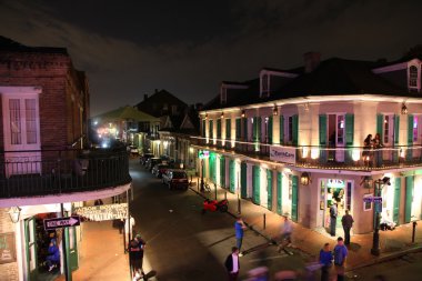 Bourbon new Orleans'ta sokak