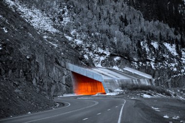 Million dollar highway in Colorado clipart