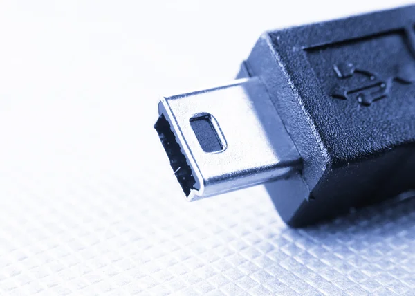 Mini USB plug — стоковое фото