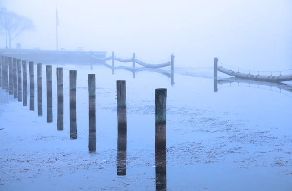 Lago nel periodo invernale — Foto Stock