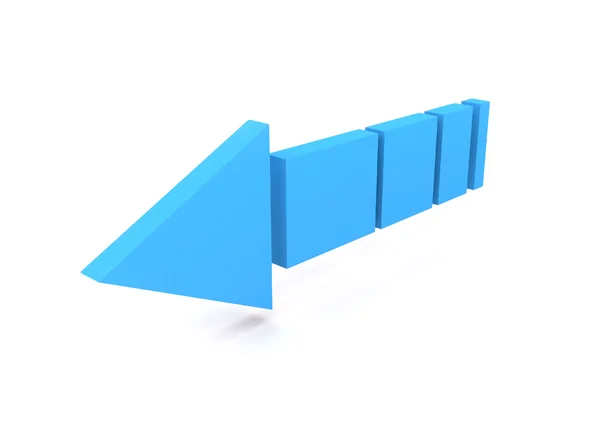 Blue arrow — Stock Photo, Image