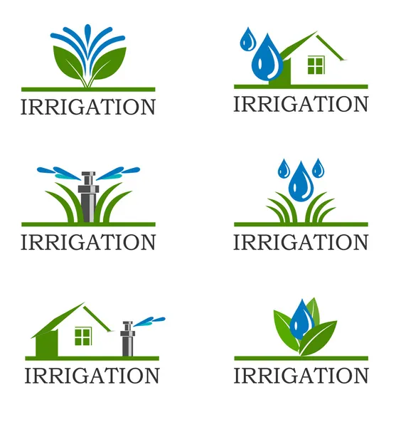 Irrigation icons — Stock Photo, Image