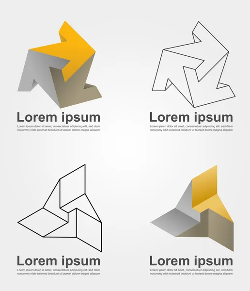 Impossible solid icons — Stock Photo, Image