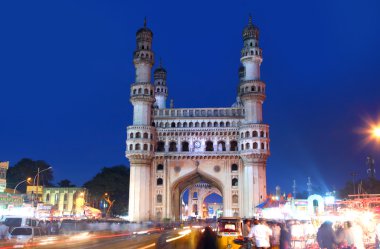Charminar in night time clipart