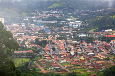 Misty Brazilian town clipart