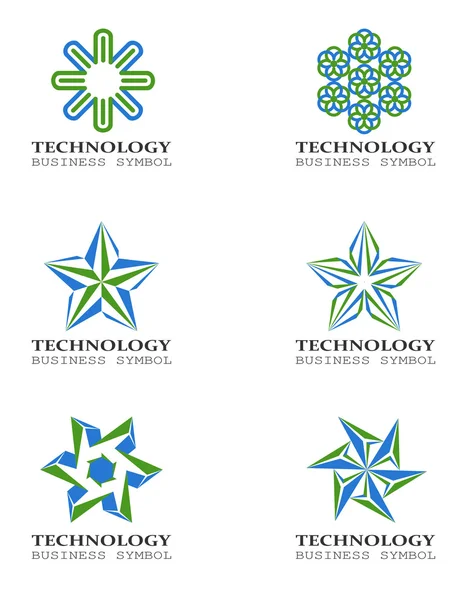 Six star shaped icons — Stock Photo, Image