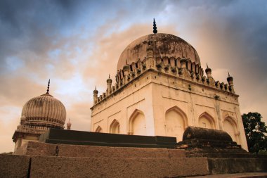 Historic Qutb Shahi tombs clipart