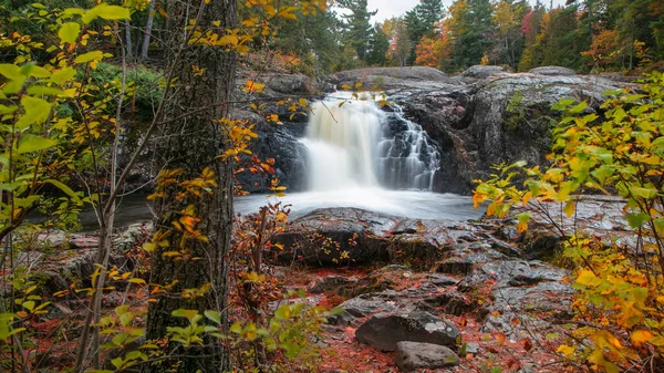 Scenic Dead Rivier Valt Michigan Bovenste Schiereiland Tijdens Herfst — Stockfoto