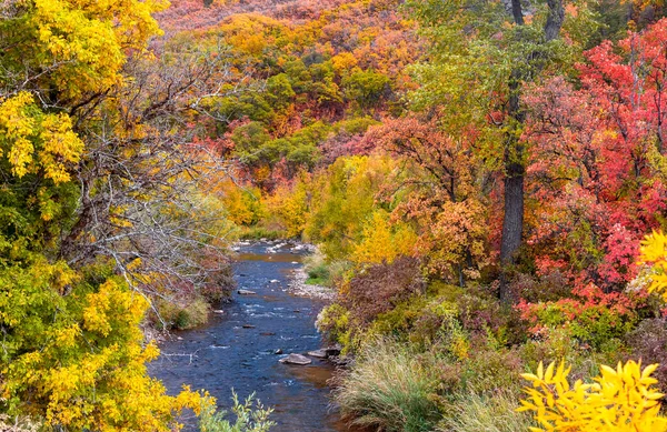 Scenic South Fork Ogden River Utah Surrounded Beautiful Color Harmony — Stock Photo, Image