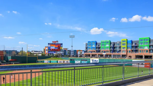East Lansing Agosto 2020 Outfield Del Campo Béisbol Cooley Law —  Fotos de Stock