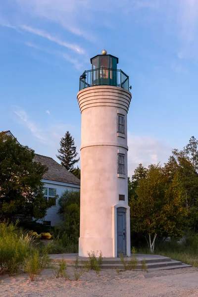 Robert Manning Memorial Lighthouse Michiganu Západním Pobřeží Poblíž Empire Michigan — Stock fotografie