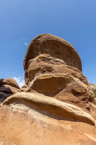 Unikalne Formacje Skalne Ogrodzie Bogów Kolorado — Zdjęcie stockowe