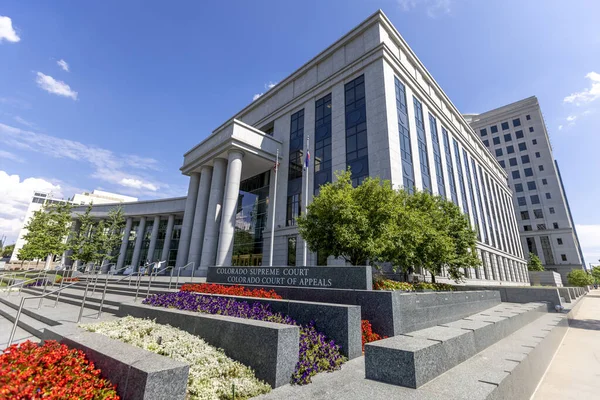 Denver Usa July 2021 Front Sign Colorado Supreme Court Tallest — Stock fotografie