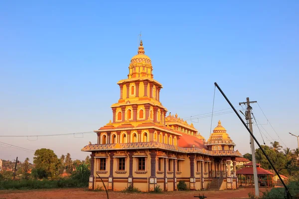 Goa India January 2019 Shri Siddhivinayak Ganesh Temple Majestic Goan — Zdjęcie stockowe
