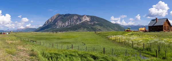 Panoramic View Crested Butte Mountain Colorado — Stock Photo, Image
