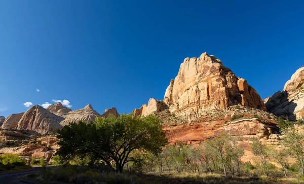 Red Rock Formations Scenic Capitol Reef National Park Utah — Stock Photo, Image