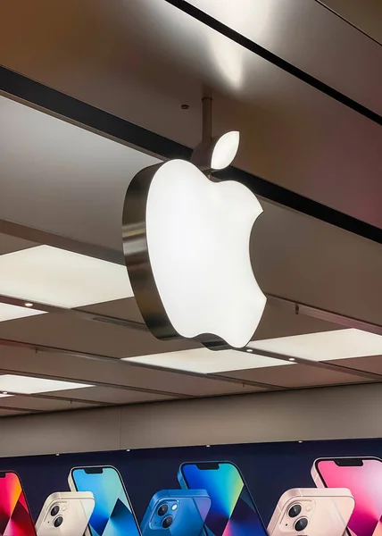 Novi Michigan Oktober 2021 Toko Dan Logo Apple Apple Inc — Stok Foto