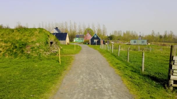 Reykjavik Ijsland Mei 2021 Arbaer Openluchtmuseum Opgericht 1957 Het Doel — Stockvideo