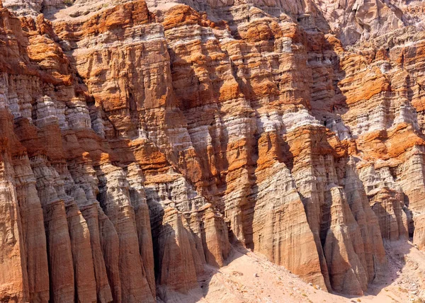 Colorful Pattern Sandstone Rock Formations Red Rock Canyon State Park — 스톡 사진