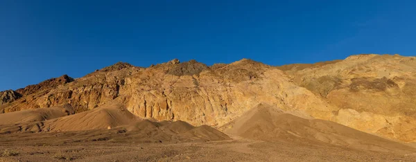 Panoramisch Uitzicht Zandstenen Heuvels Buurt Van Furnace Creek Death Valley — Stockfoto