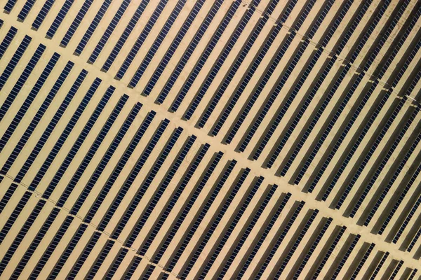 Aerial View Solar Power Plant Mojave Desert California — Foto de Stock