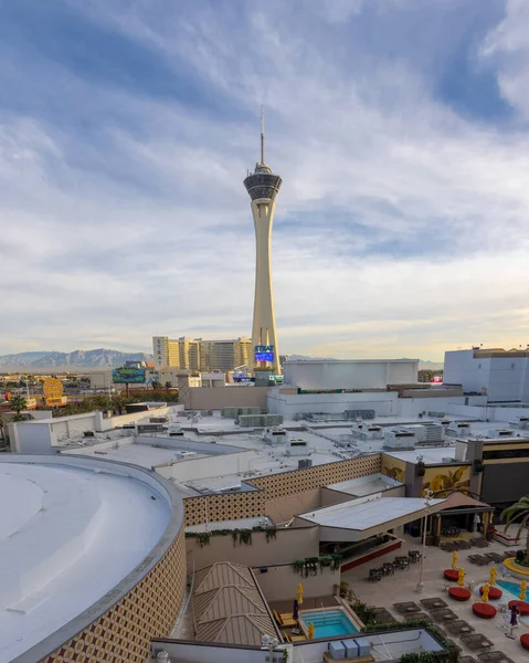 Las Vegas Usa Mar 2022 Strat Hotel Casino Och Skypod — Stockfoto