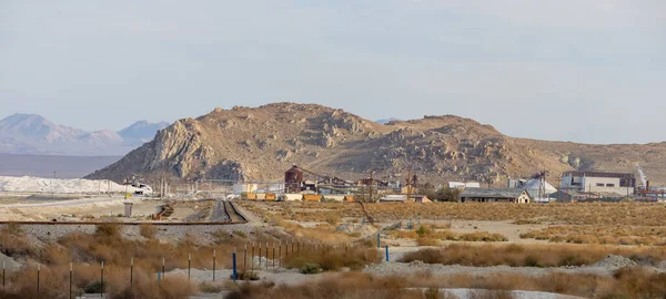 Trona Valley Usa Avril 2022 Searles Installation Extraction Minéraux Lacustres — Photo