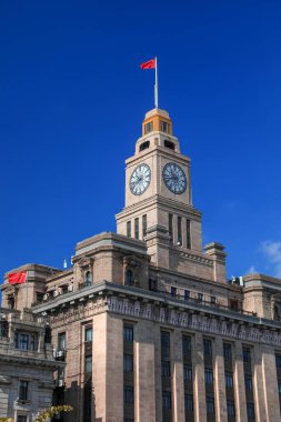 Shanghai - China - November 5, 2019: Shanghai Customs House, Built in 1927, it is originally named Jianghai Custom House.