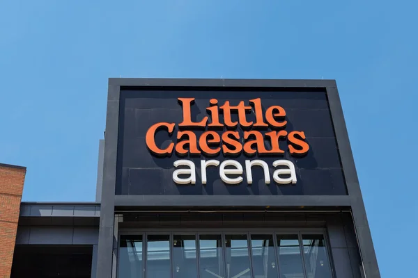 Little Caesars Arena Багатофункціональна Спортивна Арена Центрі Детройту — стокове фото